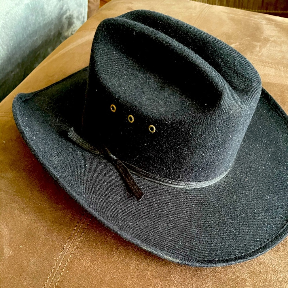 Men's Black Western Cowboy Hat Pigalle Santo Nino